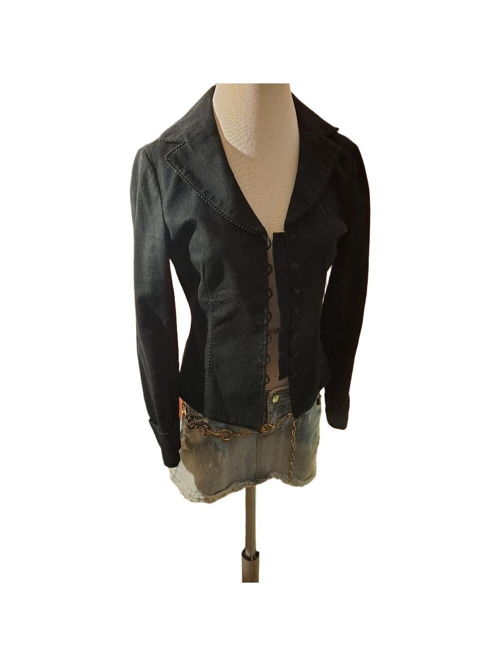 Mossimo Stretch. Black Y2K Women's Blazer. Size Small